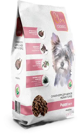 Купить clan classic puppy-30/17 сухой корм для щенков мелких пород с индейкой